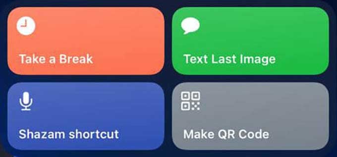Siri Shortcuts iPhone Widget