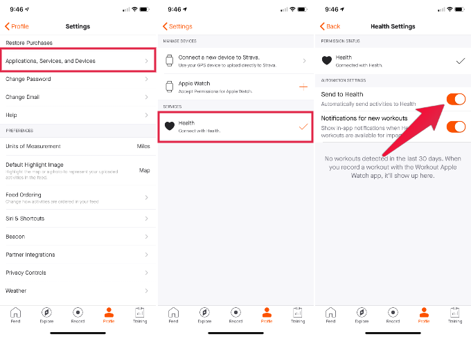 How to Sync Strava with Apple Watch Fitness App   iPhone Health - 39