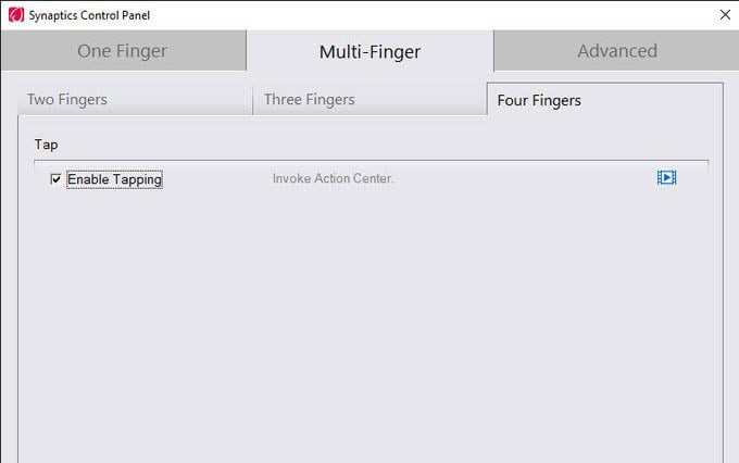Synaptics Control Panel Windows 10 Trackpad Gestures