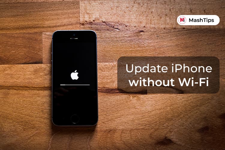 Update iPhone Without WiFi using Cellular Data