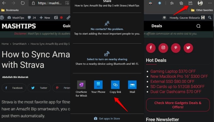 microsoft edge app not syncing for iphone to windows 10