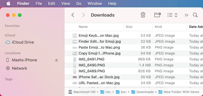 mac os list view folder arrows gone