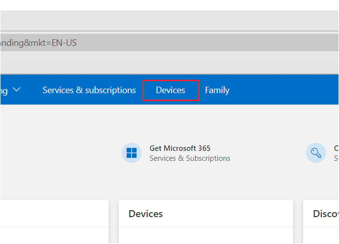 Microsoft Account Devices