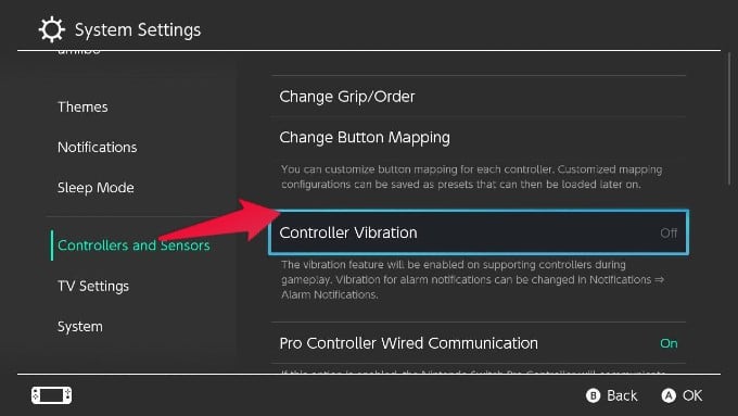 Nintendo Switch Controller Vibration