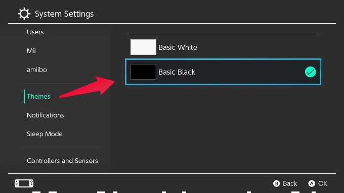 Nintendo Switch Theme Basic Black