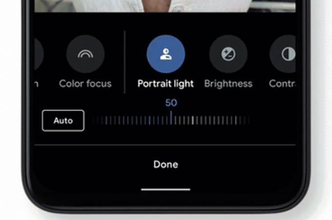 Google Photos Portrait Light Feature on Pixel 4a