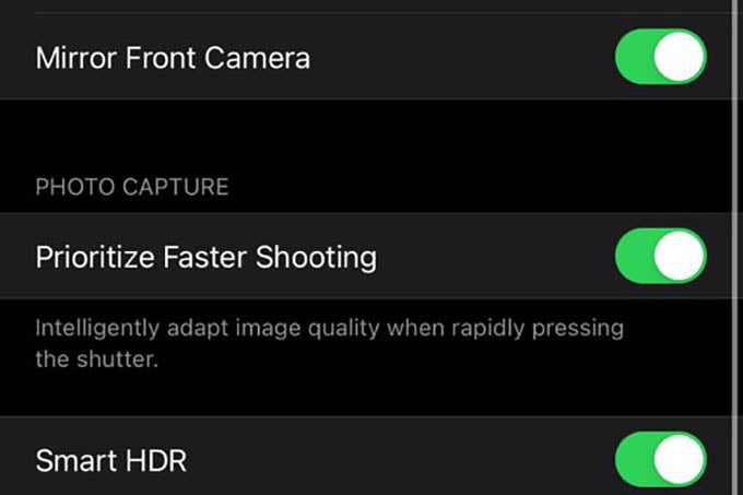 Prioritize Faster Shooting on iPhone Camera