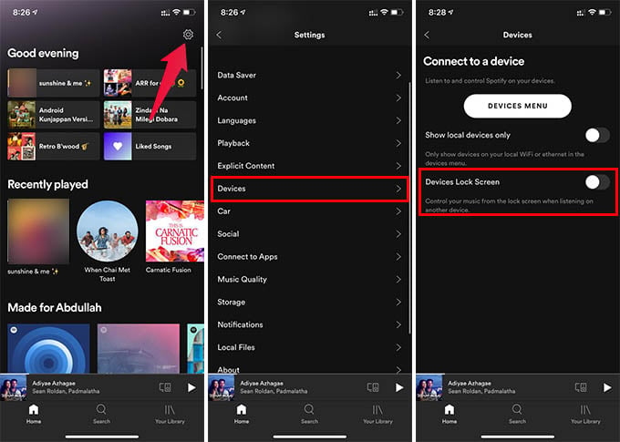 Turn off Spotify Connect on iPhone