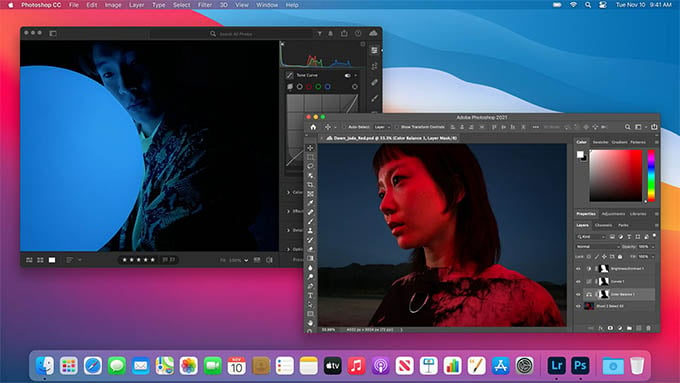 Adobe Photoshop CC on MacBook Air M1 and MacBook Pro M1