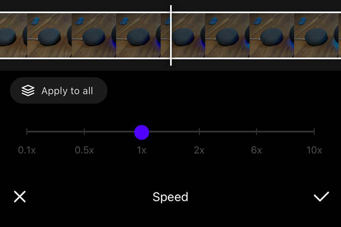 Change Speed in VITA