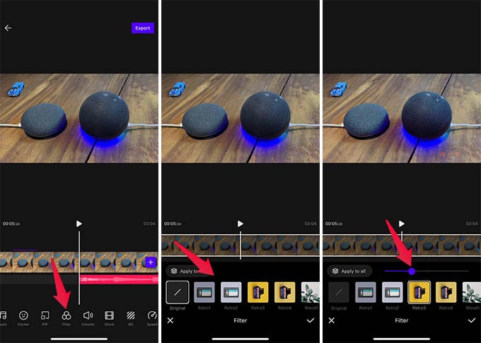 Color Grading Videos Using Filters