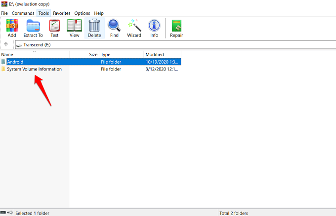 use winrar as file explorer 