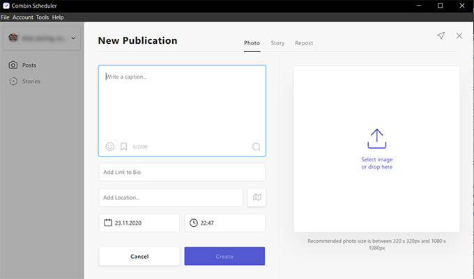 Schedule Posts on Instagram Using Combin