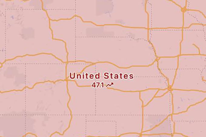 United States Covid Status in Google Maps