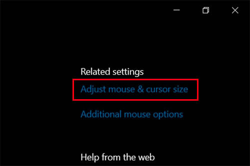 Adjust Mouse and Cursor Settings on Windows 10