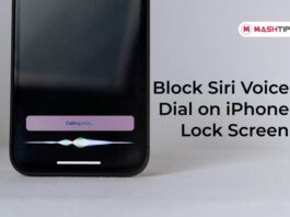 Block Siri Voice Dial on iPhone Lock Screen