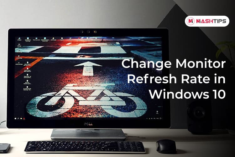 how to change monitor refresh rate on windows 10