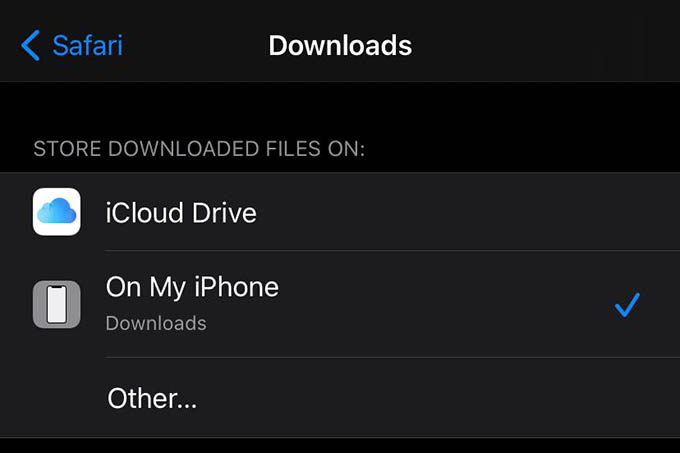 safari download to icloud drive