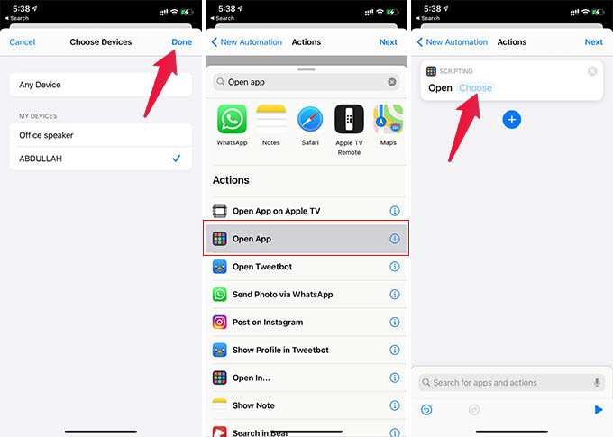 Configure Bluetooth Automation on iPhone