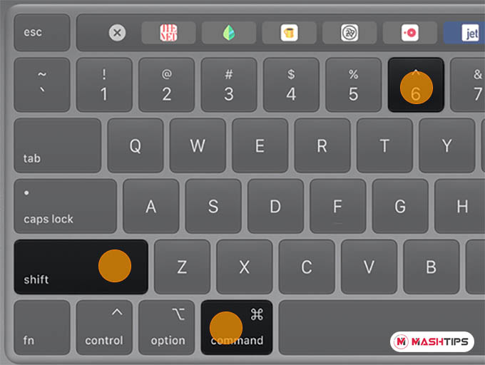 MacBook Shortcut to Take Screenshot of MacBook Pro Touchbar