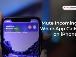 Mute Incoming WhatsApp Calls on iPhone