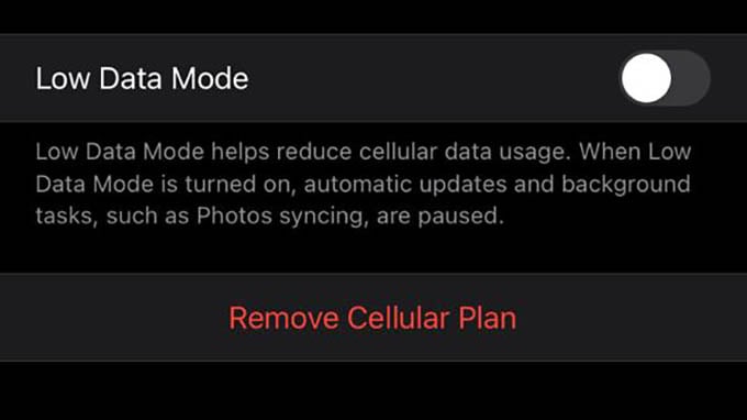 Remove eSIM from iPhone