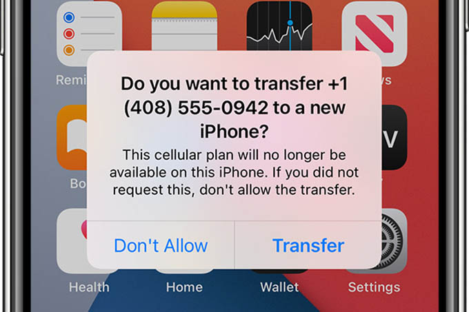 Transfer eSIM from Old iPhone to New iPhone