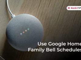 Use Google Home Family Bell Schedules