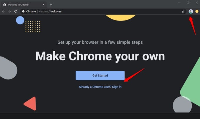 new google chrome profile