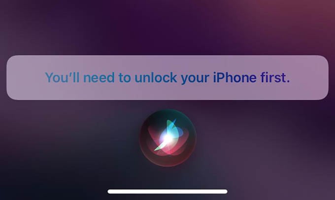 iPhone Lock Screen Siri Blocked from Making Calls