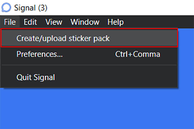 Create and Upload Sticker Pack Signal
