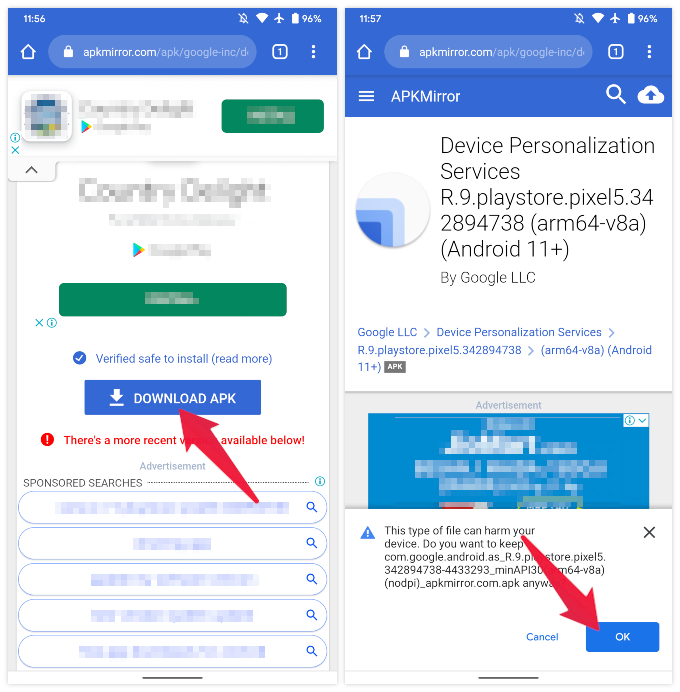 Download Pixel 5 Device Personalization Services on other devices