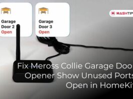 Fix Meross Collie Garage Door Opener Show Unused Ports Open in HomeKit