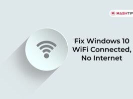 Fix Windows 10 WiFi Connected No Internet