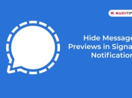 Hide Message Previews in Signal Notification