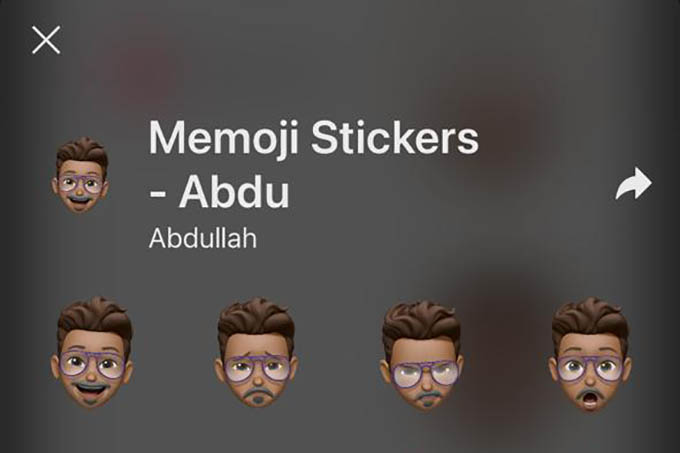 Memoji Sticker Pack in Signal App