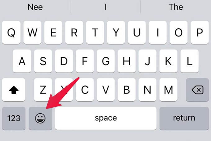 Open Emoji Memoji Keyboard in iPhone on Notes App