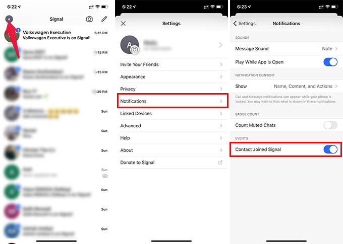 How to Disable Contact Joined Notifications in Signal App - 13