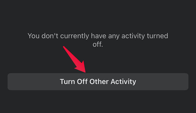 Turn Off Other Activity in Future Off Facebook Activity