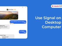 Use Signal on Desktop Computer