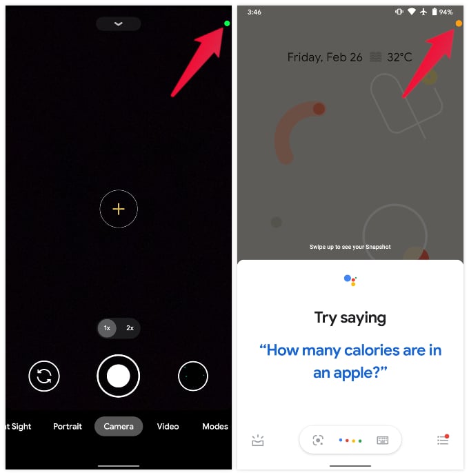 iOS 14 Style Privacy Dots on Android