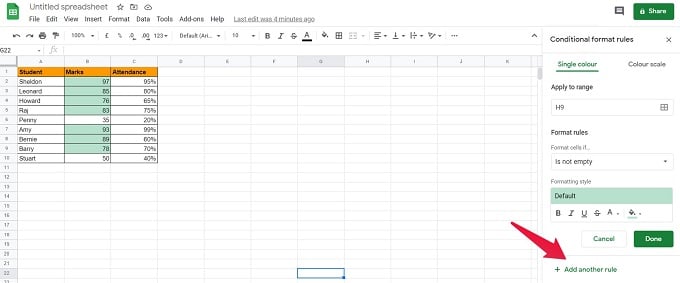 How to Change Cell Color in Google Sheets Based on Value - MashTips