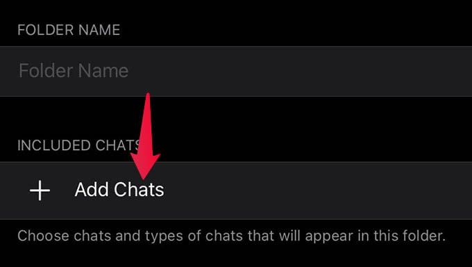 Add Chats to Telegram Folder