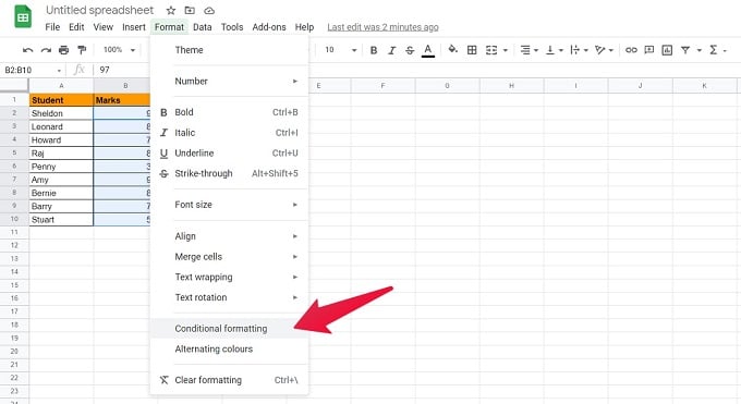 How to Change Cell Color in Google Sheets Based on Value - MashTips