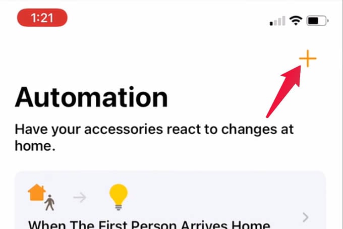 Create New Automation for HomePod mini in HomeKit