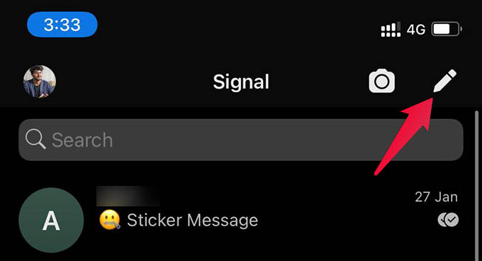 Create New Chat in Signal