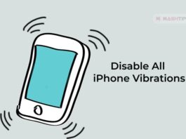 Disable All iPhone Vibrations