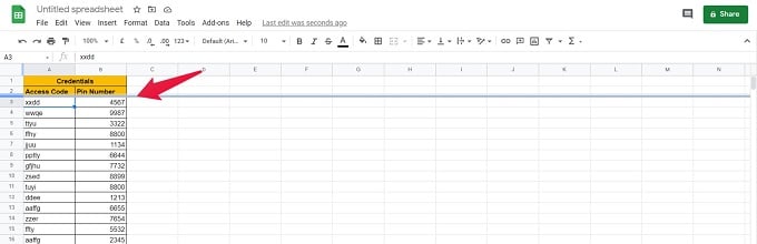 How to Freeze Multiple Rows at Top in Google Sheets - 49