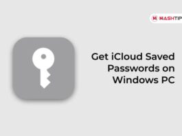 Get iCloud Saved Passwords on Windows PC