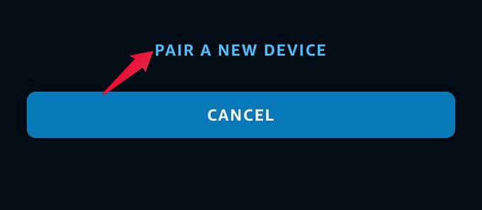 Pair New Device on Alexa